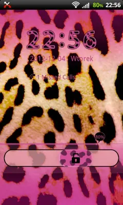 GO Locker Pink Leopard Theme android App screenshot 1